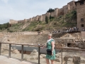 Romersk amfiteater och Morisk borg på ett bräde - Rationellt turistande i Malaga